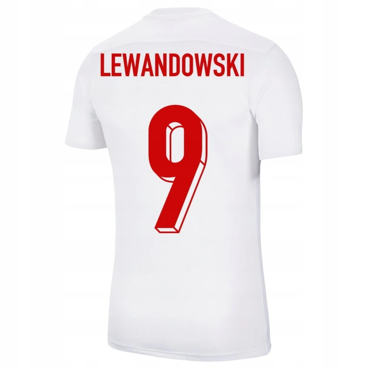 Nike komplet POLSKA Polski męski + nadruk S piłkarski Lewandowski