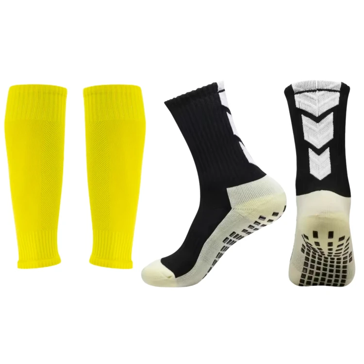Zestaw piłkarski Skarpety antypoślizgowe , getry bez stopy (8).webp